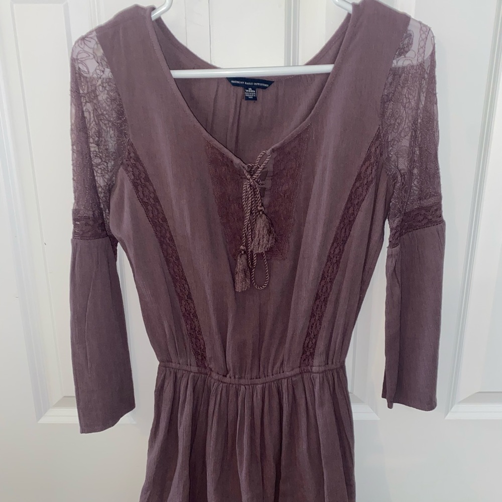Purple lace dress